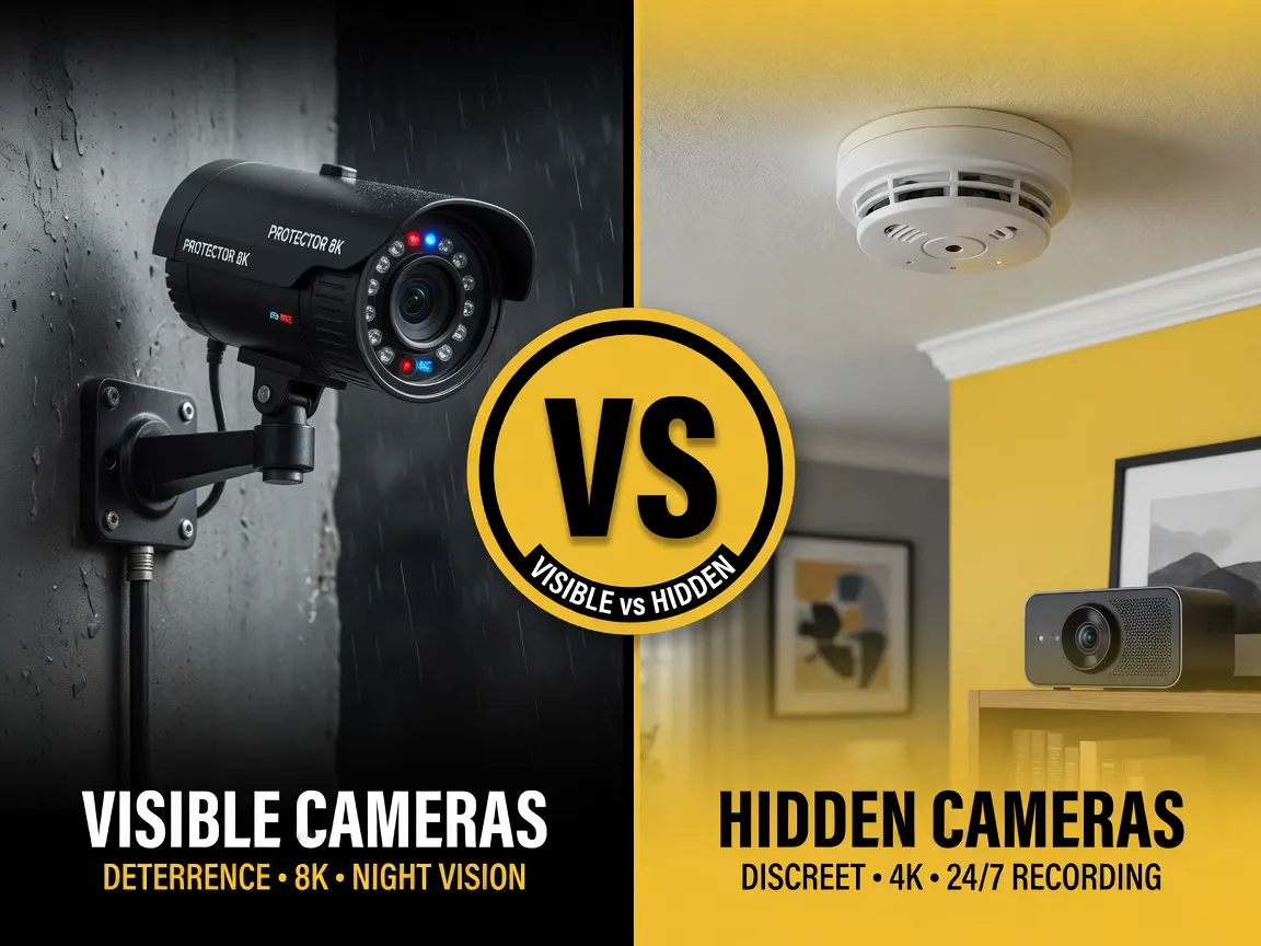 Visible Camera Vs Hidden Camera Installation